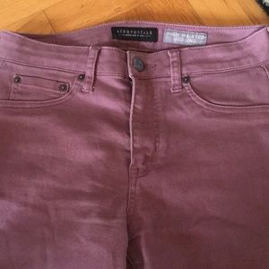 Women's Mauve Aeropostale High Wasted Jeggings